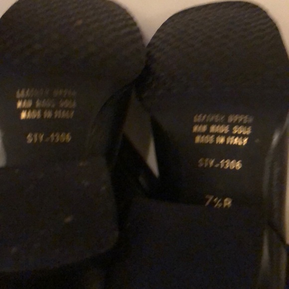 BLACK LEATHER BOOTS made in Italy - Picture 5 of 5